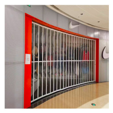 铝合金折叠门洗车房隔断透明弧形店铺折叠推拉门可折叠