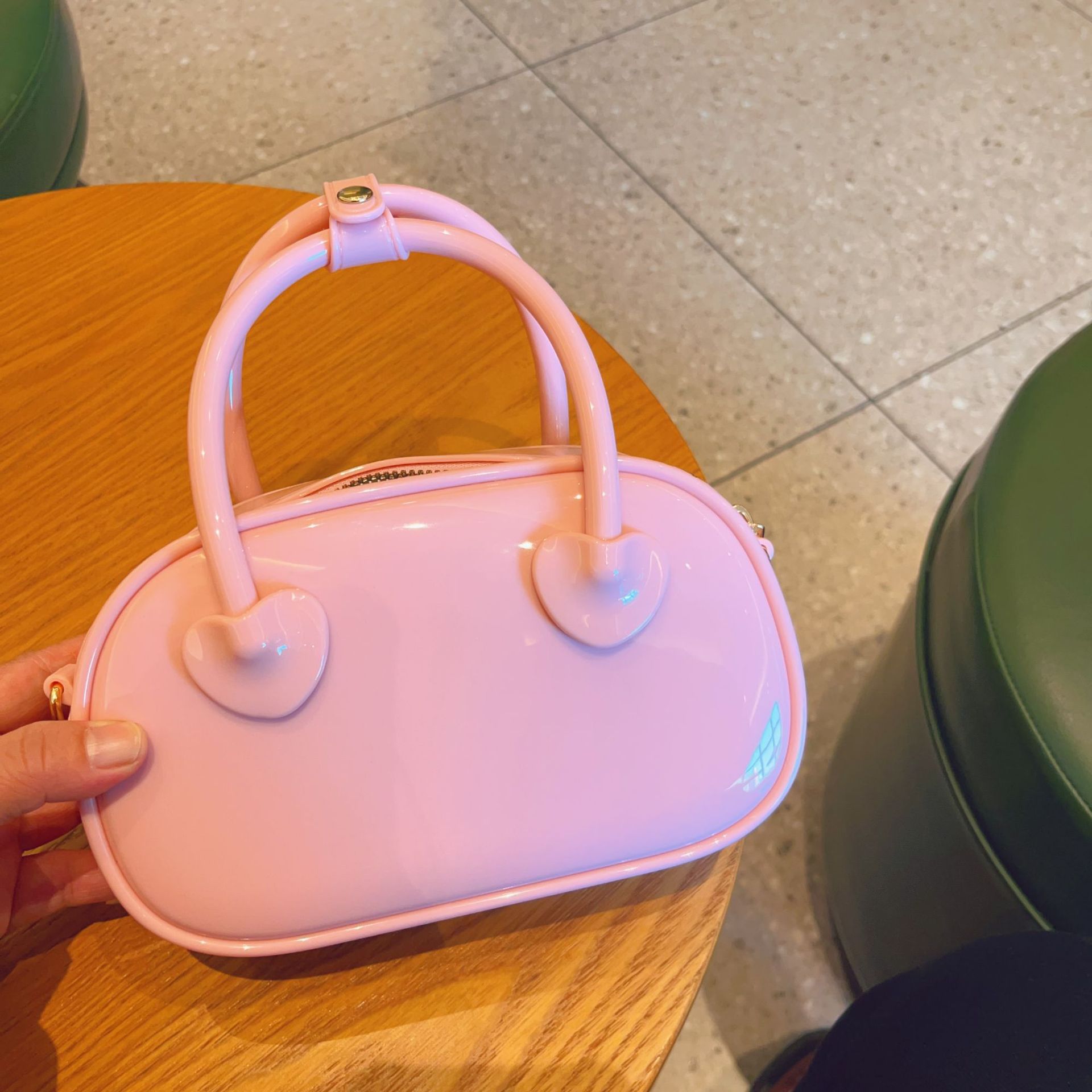 2025 New PVC jelly bag, summer candy color, single-shoulder crossbody mini bag, fashionable hand-held pillow women's bag undefined