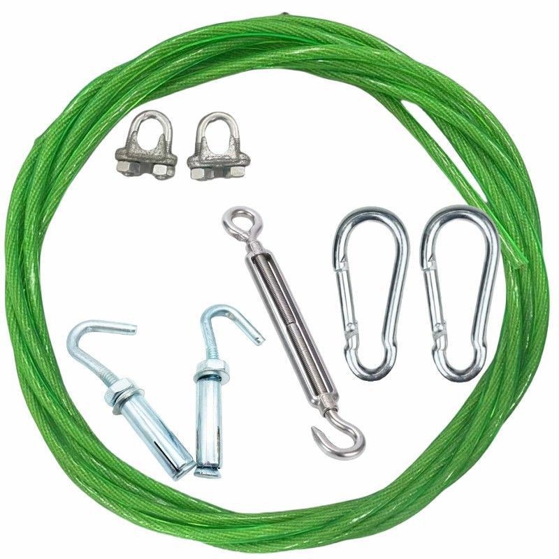 Cuerdas de ropa interior y exterior cuerda de ropa de acero inoxidable 304 316 cuerda de alambre de acero recubierto