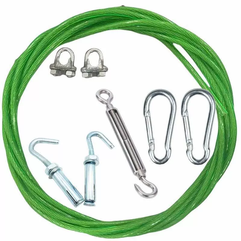 室内室外晒被绳晾衣绳神器不锈钢304 316包塑钢丝绳