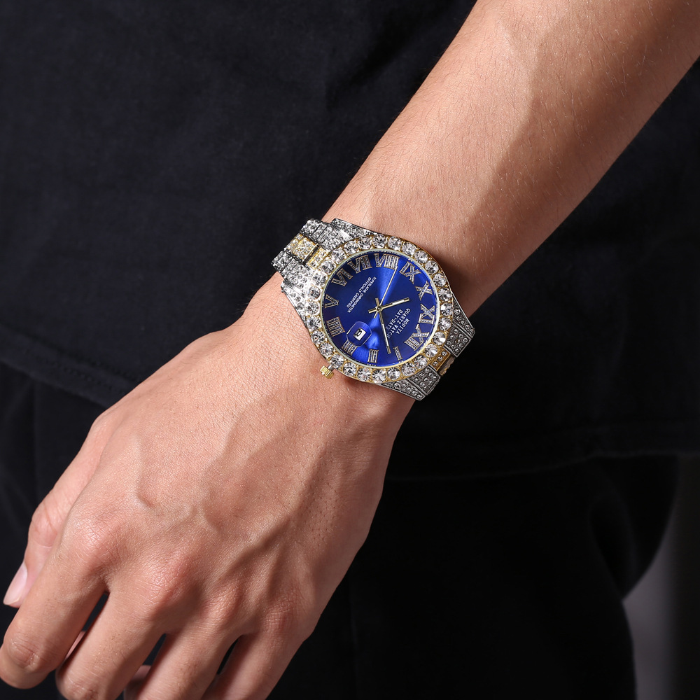 Décontractée Couleur Unie Boucle Déployante Simple Quartz Hommes De Montres display picture 3