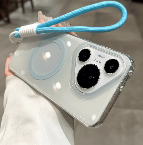 Ins estilo simple gradiente color sólido magnético adecuado para 16ProMax Apple 14/15 funda para teléfono móvil iPhone16 femenino 13