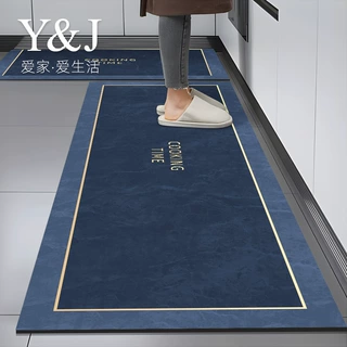 硅藻泥厨房地垫防滑防油吸水垫门口耐脏脚垫防水专用可擦免洗地毯