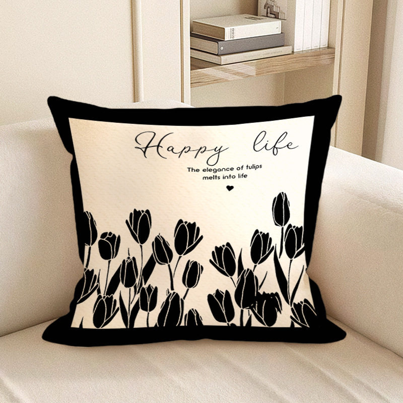 almohada de soporte de estilo francés de lujo ligera almohada de cintura de tela cama de sala de estar sofá almohada de soporte almohada de base