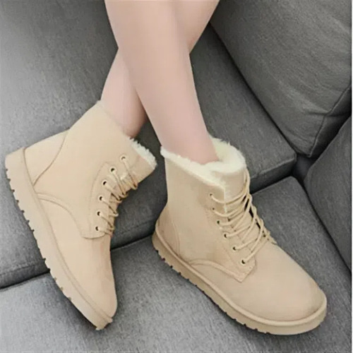 Cotton shoes with fleece lining and thickened design, women's winter new style warm casual cross-border cotton boots, short-cuff women's shoes.