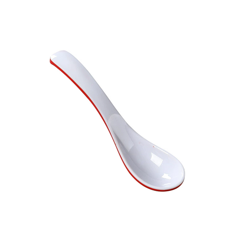 Milidamine Nordic tableware long -handle spoon restaurant special imitation porcelain plastic soup spoon noodle restaurant spicy band hook spoon commercial