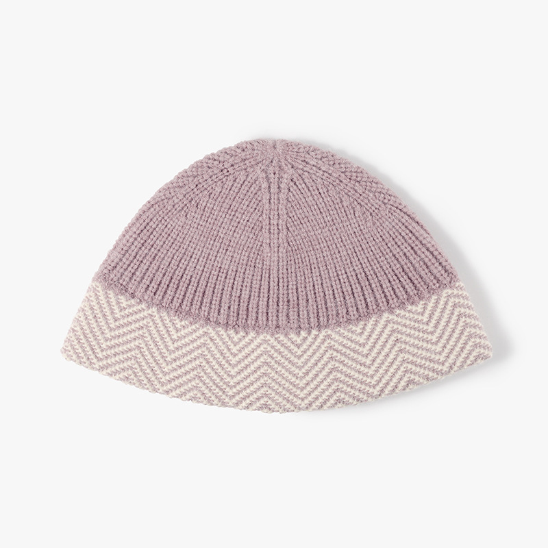Warme, dicke Fischermütze aus Wolle für Herbst und Winter – ideal für kleine Damen. Modische Strickmütze für kalte Tage._voghion.com