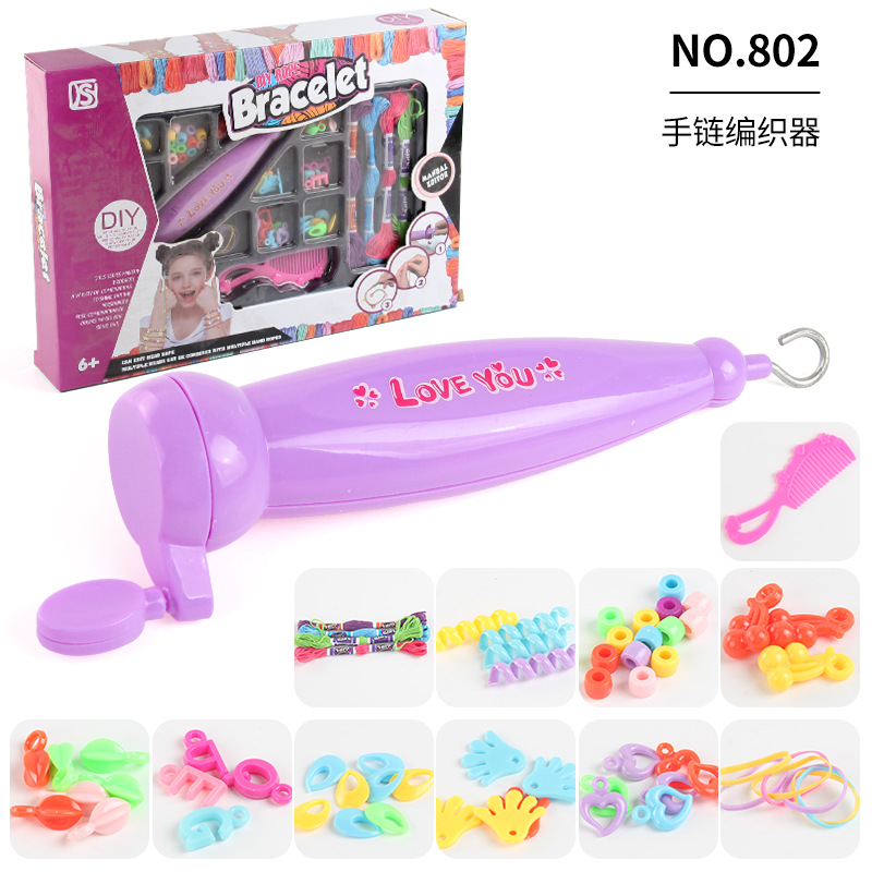 Herramienta para Trenzar el Cabello, Popular en TikTok, para Niñas, Trenzadora Automática de Cabello, Juego de Accesorios para el Cabello, Juguete de Maquillaje DIY