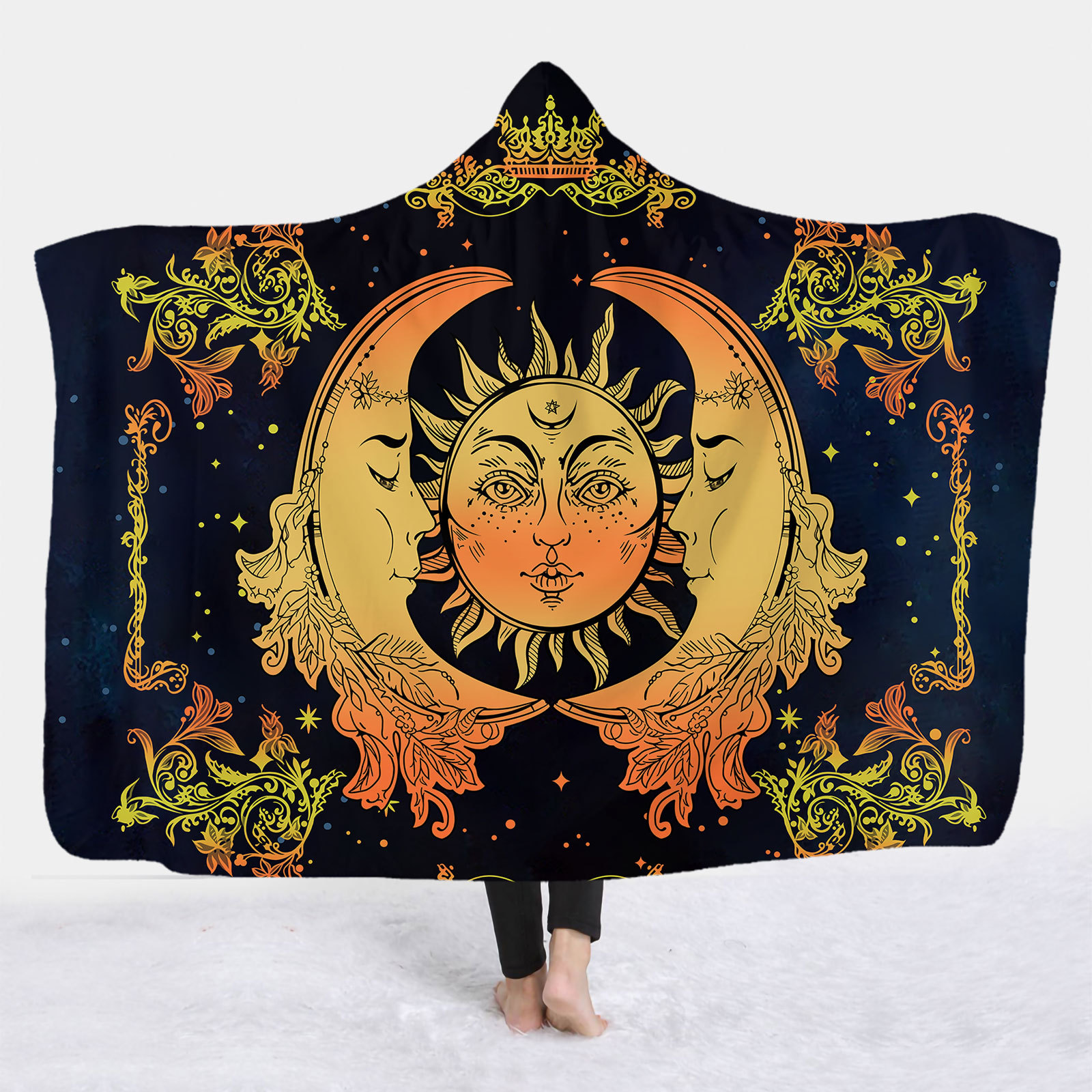 Retro Sun Polyester Blanket display picture 1