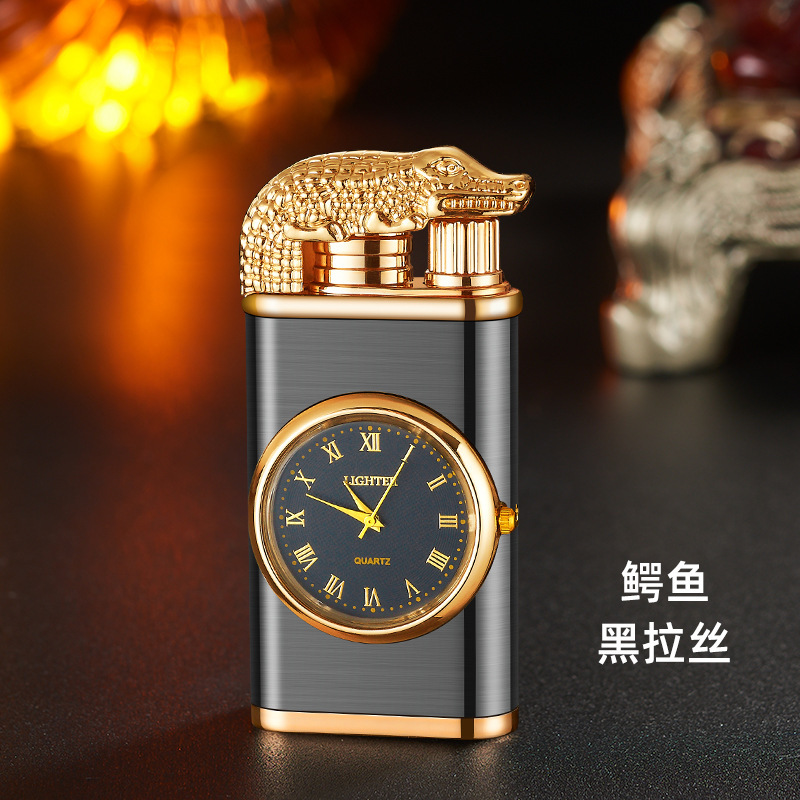 악어 블랙 브러시드