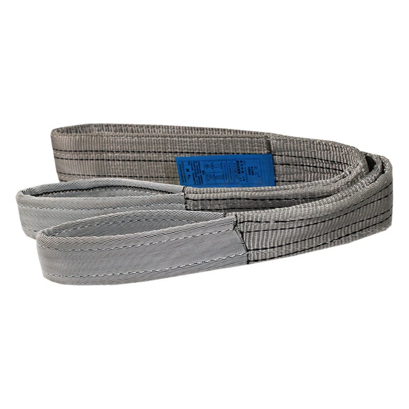 Покрашенный глаз кольца поднимаясь ремня полиэстера плоский покрашенный поднимаясь ремень Большой Тоннажности промышленный поднимаясь