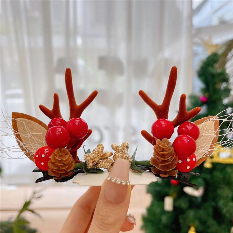 55g Weight Christmas Festival Women's Gender Cute Style Cute Women's Hair Clips 11