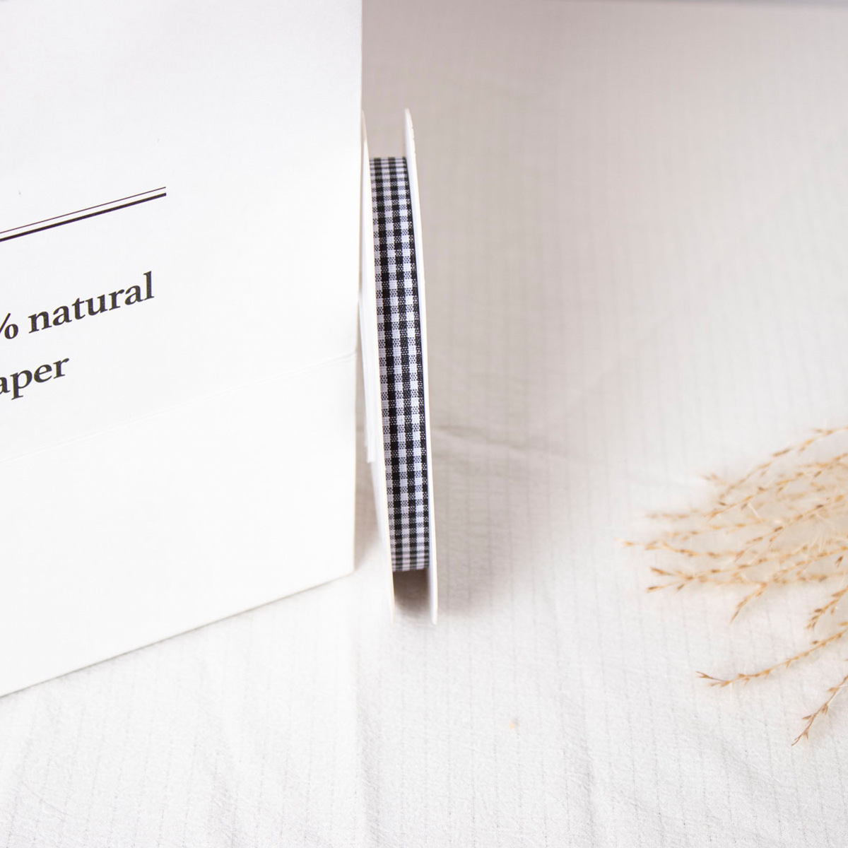 Doble cara cuadrícula cinta horneado embalaje cinta DIY adornos de cabello hechos a mano flores correa ramo correa material de decoración