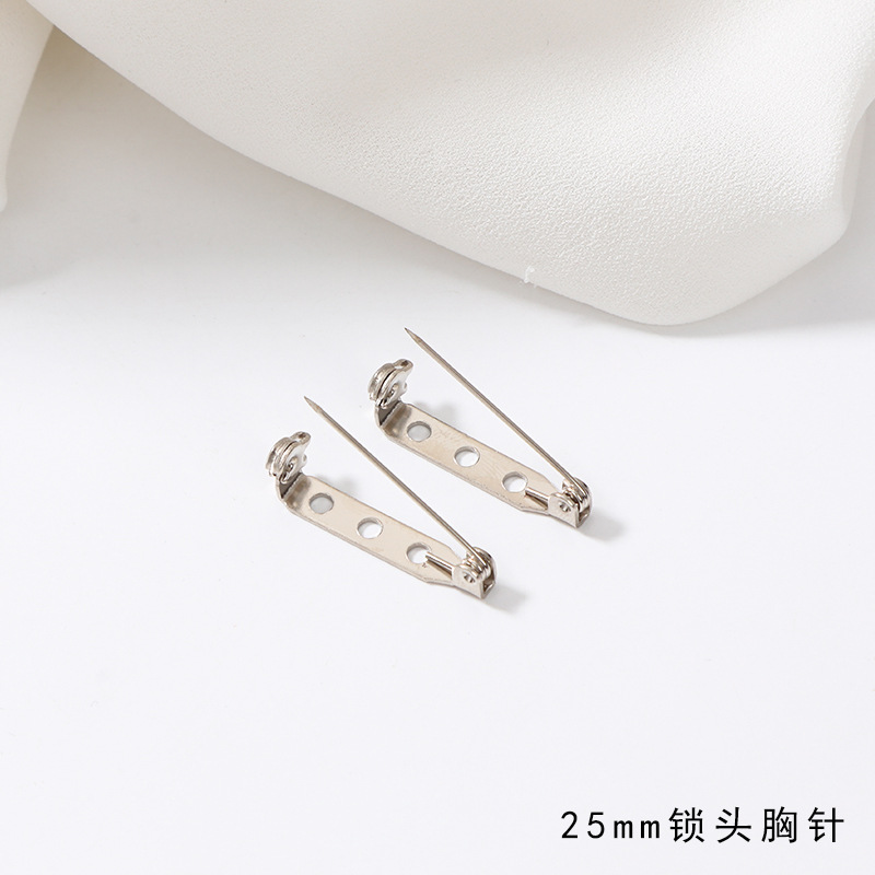 ピンの安全針の胸の花の底のボタンの針はロックの頭のネクタイのブローチの手作りのdiyの毛の服のボタンの部品の材料を持ちます。