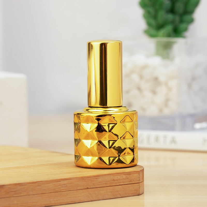 电镀菠萝喷雾瓶玻璃瓶精华分半瓶乳液分装瓶喷雾瓶8ml精油分装瓶