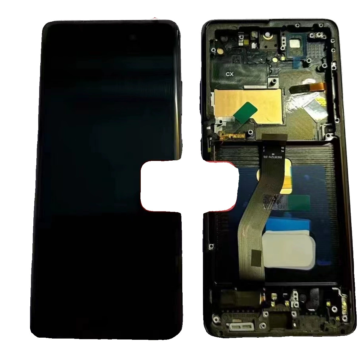 Подходит для сборки дисплея Samsung S21ULTRA G9960 тач LCD дисплей внутренний и внешний экран рамки