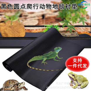 Reptile Breeding Box Eva Waterproof Mat Thickeneded Anti-Slip Bottom Mat Black Dot Turtle Spider Snake Reptile Pet Tank Mat