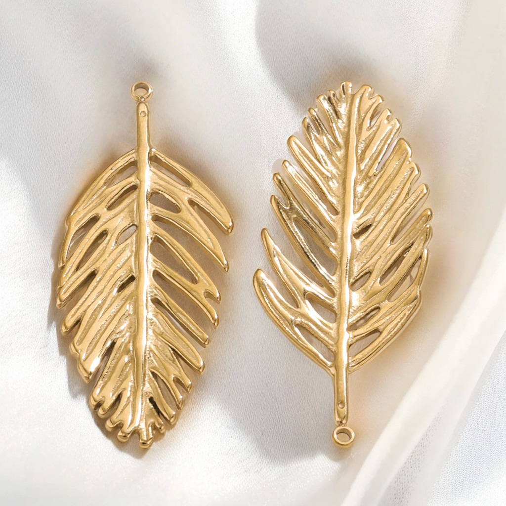 Acero inoxidable chapado en oro 18K nicho de verano sol colgante colgante colgante DIY pendientes collar impermeable