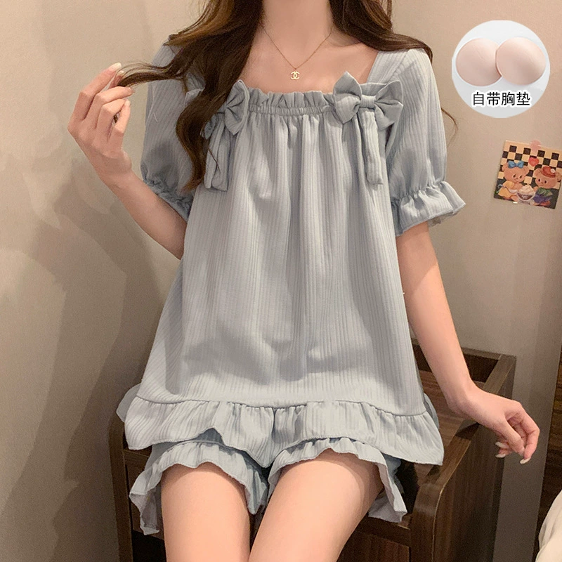 Top with cups, knitted pijama, sexy set