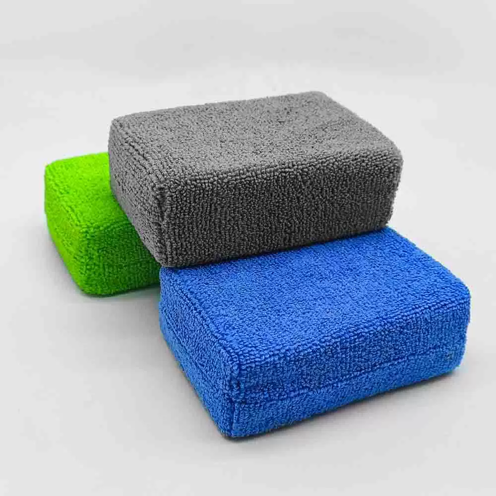 Салфетки из микрофибры Квадратные губчатые блоки авто полированный воск губка красоты позолоченная автомойка губка