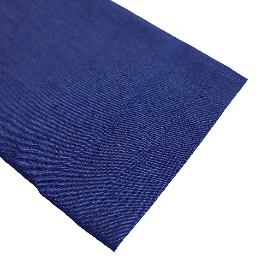 Abito da sera lungo da donna con stampa e dettagli in denim_voghion.com