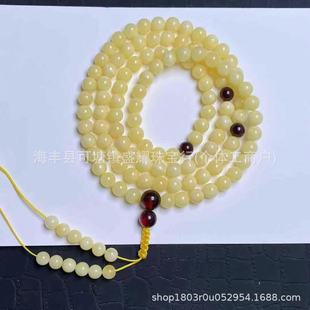 Manufacturer Wholesale Natural Amber Beeswax 6m Buddha Beads Bracelet Loose Beads DIY Necklace Same Style for Men and Women