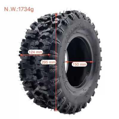 13X5.00-6 Vacuum Tire Kart Lawn Mower Electric Scooter Tire 5.00-6 Off-Road Thickeneded Tire