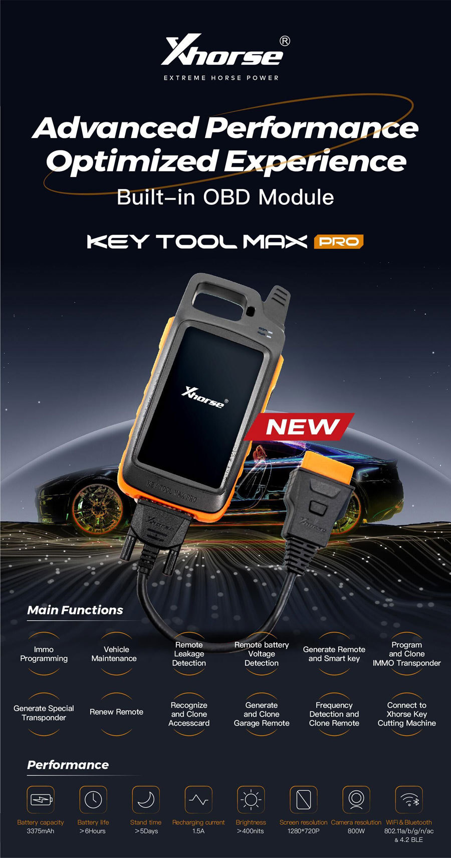 Xhorse Vvdi Key Tool Max Pro Overseas Version Cross-Border Special in Stock