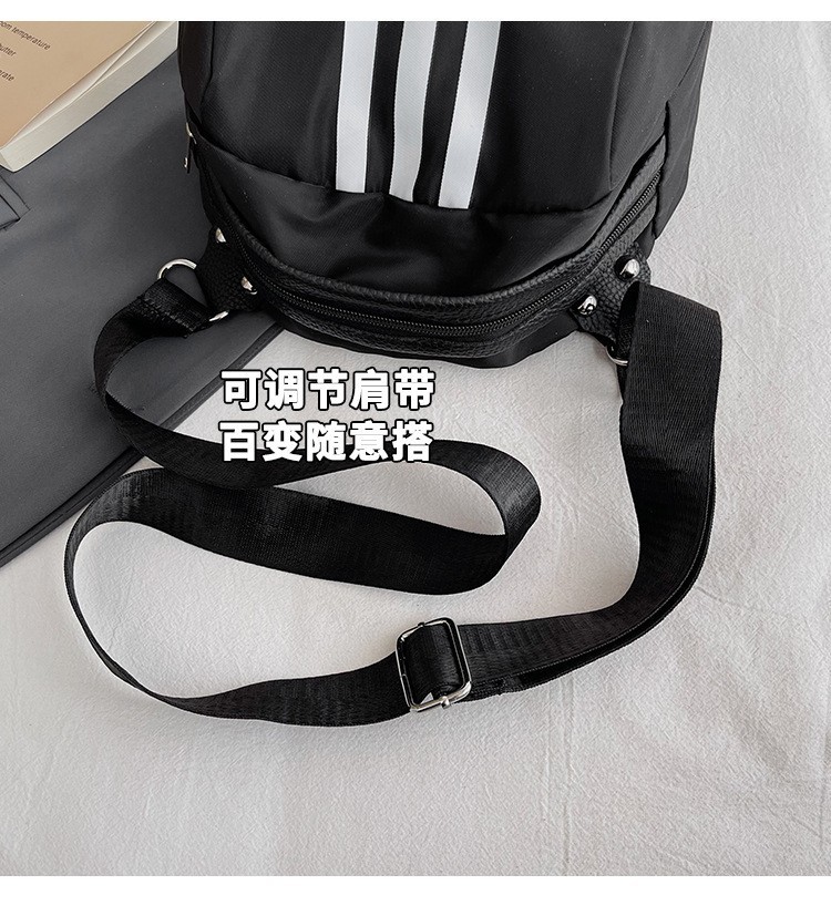 The 2024 new stylish and simple crossbody bag, a large-capacity versatile single-shoulder bag, is popular among students. The three-bar chest bag is selling well undefined