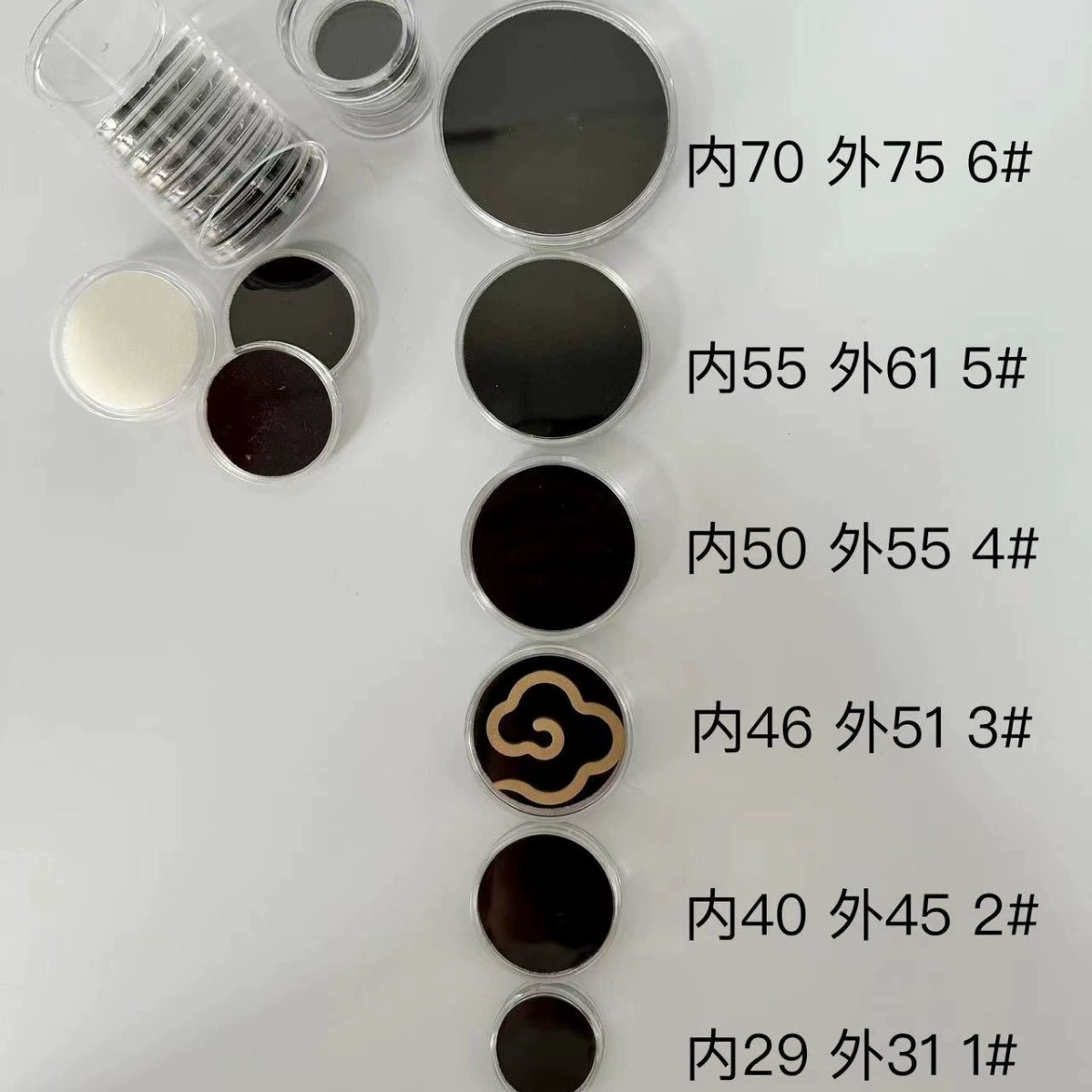 Xiangyun неклейкие благовония, прозрачные неклейкие благовония с несколькими спецификациями, цельная подарочная коробка, круглая прозрачная с огнестойким шелковым палаточным благовонием