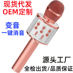 マイク音響一体マイク家庭用歌子供無線bluetooth携帯電話ktv全民クロスボーダーws 858