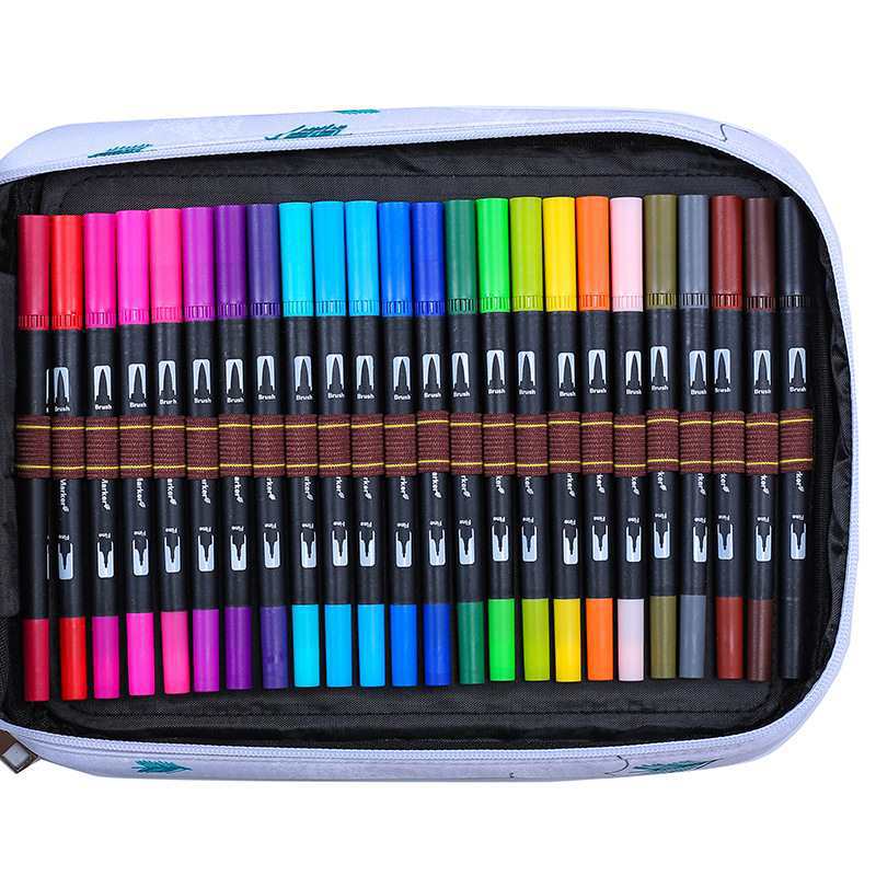 英国zzone彩色铅笔水彩素描炭笔专业手绘画画油水溶性套装收纳盒