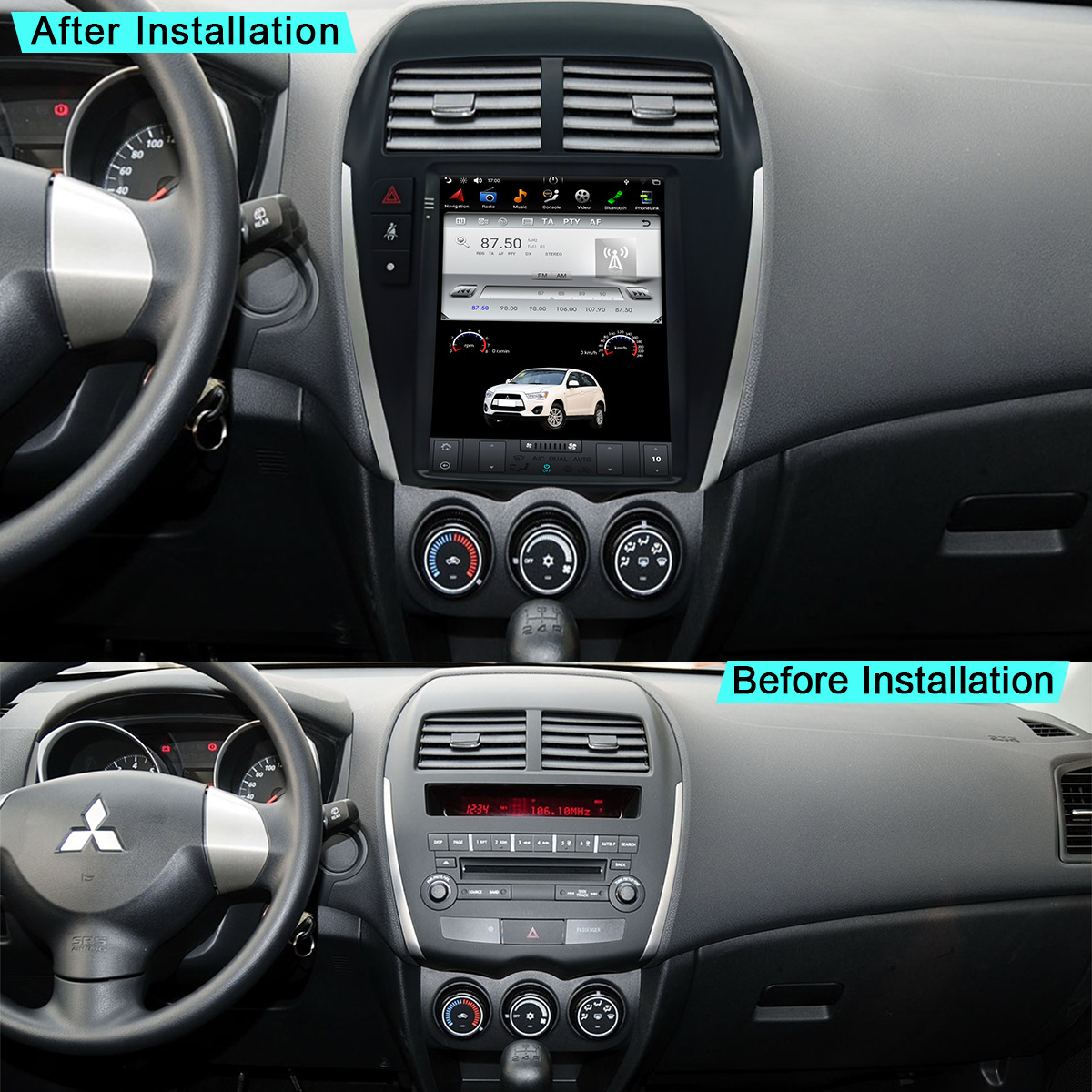 Mitsubishi ASX 2007- Car Navigation Android 10.4 inch