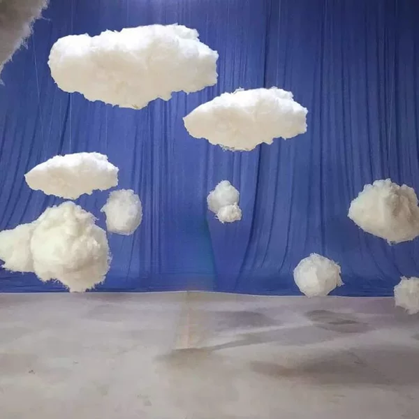 Three-Dimensional Cotton Cloud Decoration White Cloud Pendant Wedding Kindergarten Shop Window Cloud Pendant