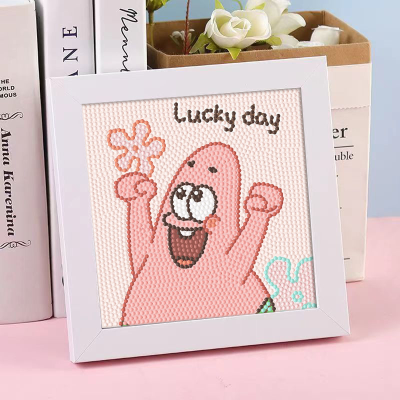 Diamante infantil DIY hecha a mano con material de marco paquete de dibujos animados Sanliou pegatinas de diamante regalo al por mayor pinturas de mampostería