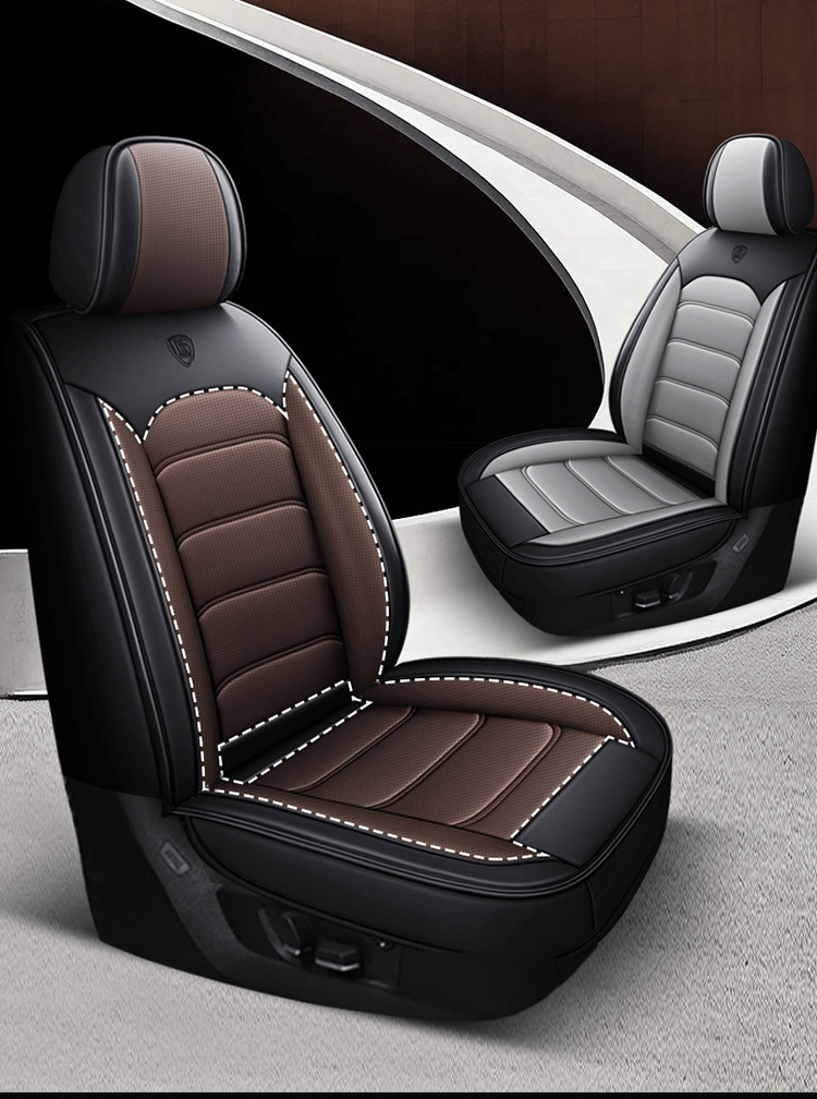 Napa Leather All-Season Car Seat Cushion Fully Surrounded Leather Car Seat Cover Cross-Border Foreign Trade Breathable and Wear-Resistant Seat Cover