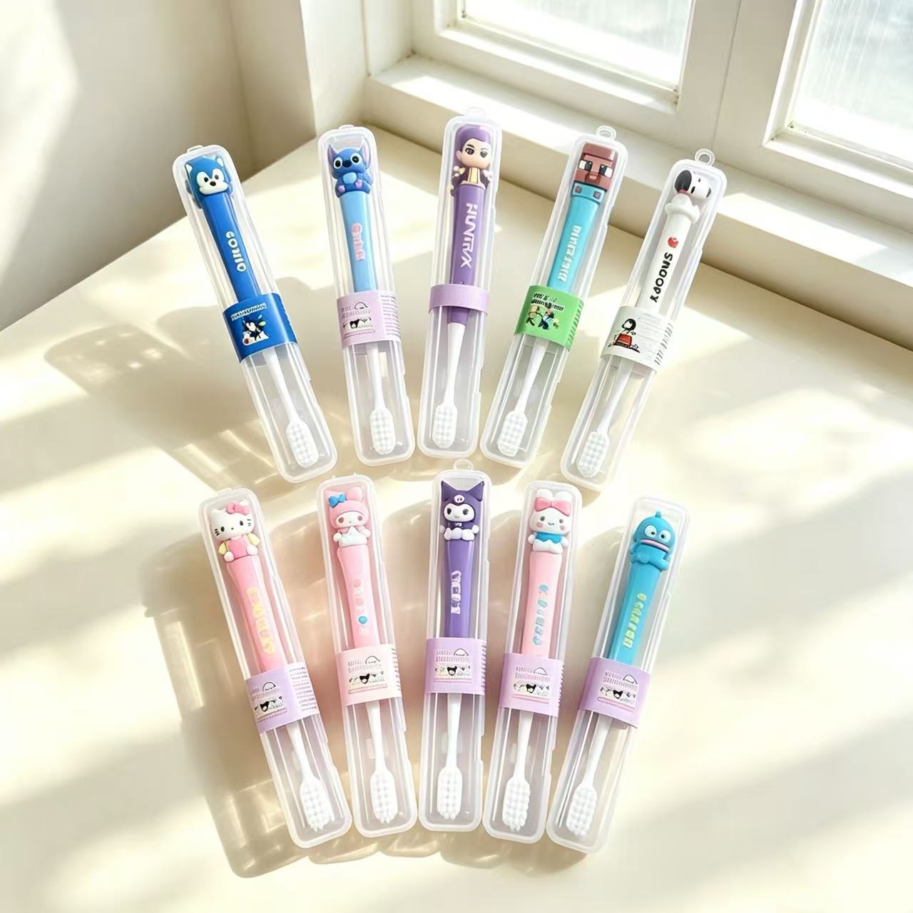 Sanrio cartoon children's soft-bristled toothbrush, individually packaged, cute and adorable, suitable for babies, children, and students, for oral hygiene