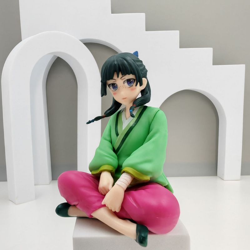 国境を越えた人気アニメ薬局美少女のささやき猫座り姿勢フィギュア車の本棚シャーシ装飾品卸売|undefined
