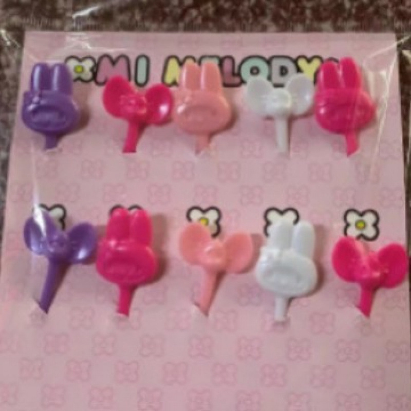 Japón hogar dibujos animados horquilla de fruta creativa para niños animales lindos horquilla de fruta de plástico set Bento stick