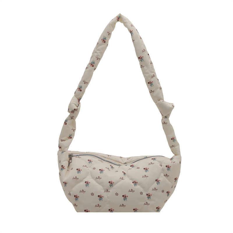 Gran capacidad de bordado francés 2025 nueva bolsa de nube casuales mochila bolso de hombro para mujeres