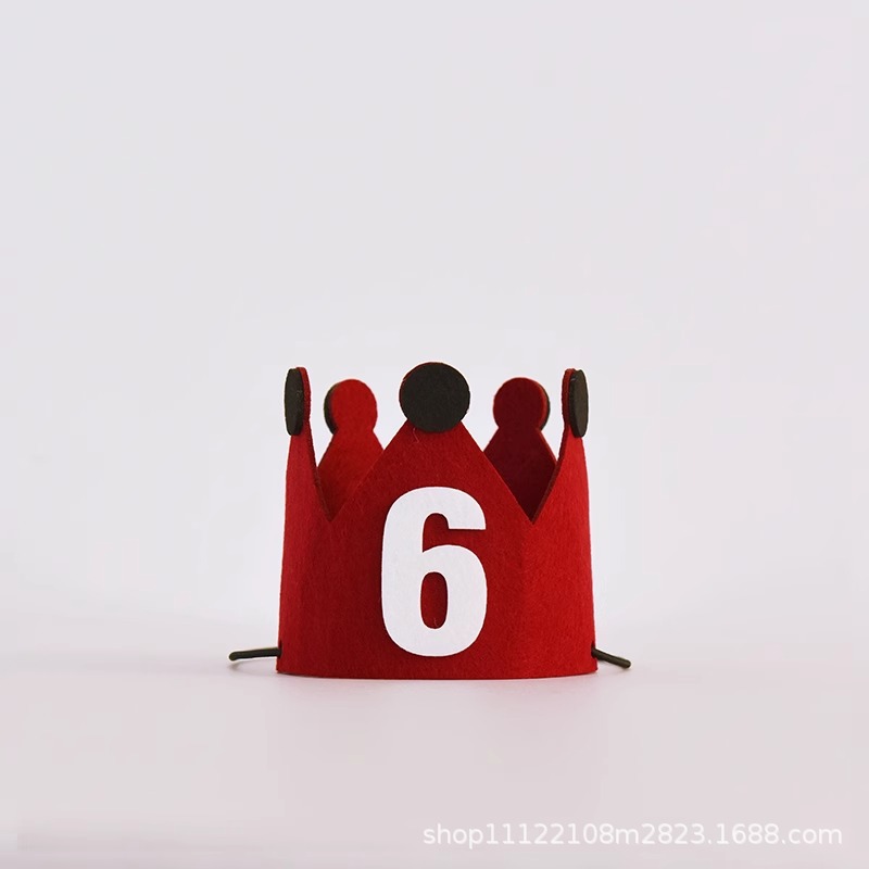 Números de la corona de vino rojo 6-Embalaje individual / Altura 9cm Diámetro 10cm