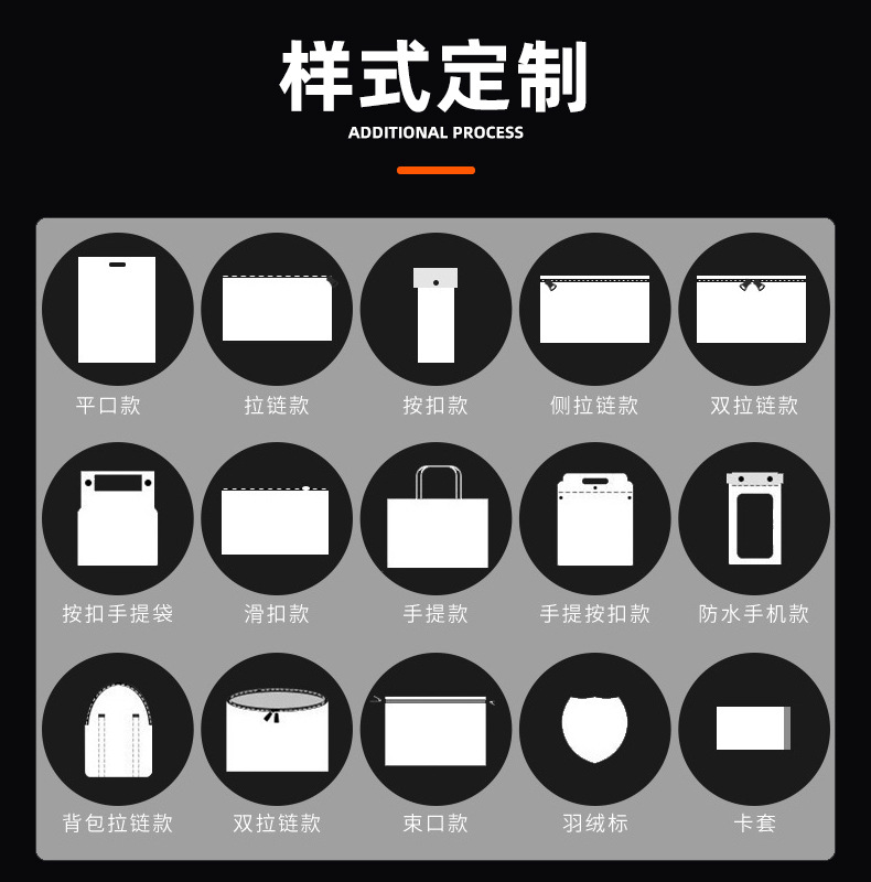 pvc透明服装袋