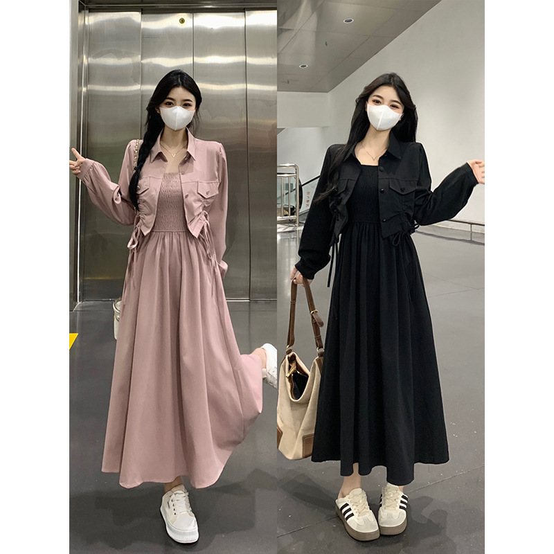 秋 L-4XL 大きいサイズ ジャケット ワンピース 秋 L-4XL 大きいサイズ ジャケット ワンピース