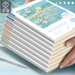 油絵風ゴムカバー本b 5は柔らかい写本の高い顔の価値の風景風の学生を厚くしてノートを使って試験を受けて記録します。