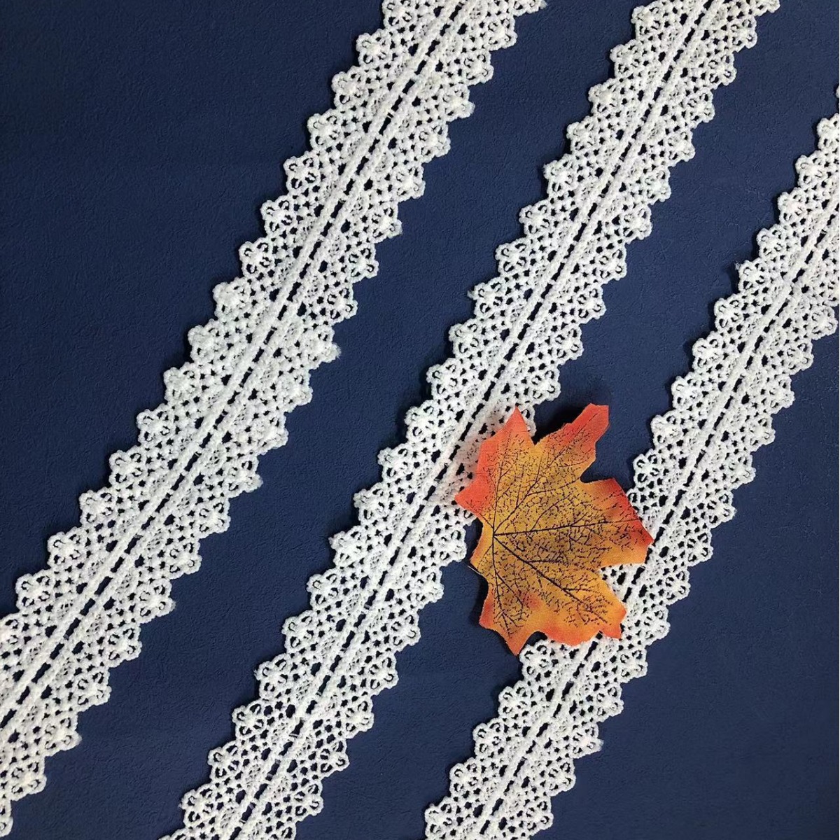 双排镂空 牛奶丝刺绣 4cm水溶花边 服装辅料婚纱diy手工