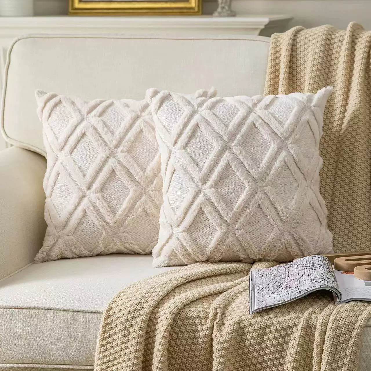 Plush pillow, pillowcase, sofa, wholesale, Nordic style