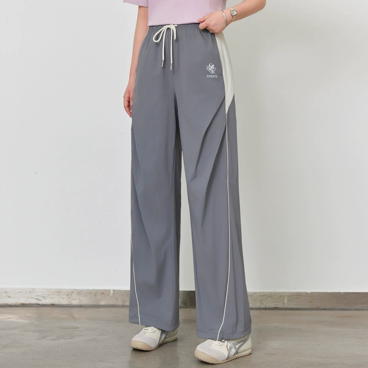 [Повседневные брюки в американском стиле High Street] Тонкая и красивая женская одежда больших размеров, толстая мм, 2025, новый летний стиль