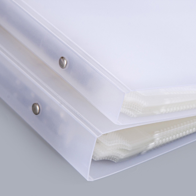 A4バインダークリップ9穴クリップ大容量横ストリップ内ページ資料ブックバインダーファイル袋レーザーチケット収納帳