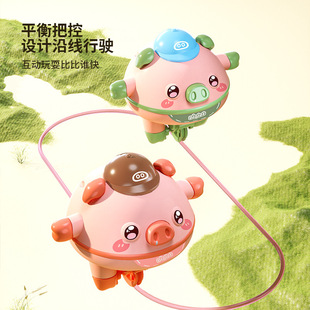 Trendy Unicycle Electric Balance Pig Children's Stunt Pig Black Technology Suspended Tumbler Unicycle Tightrope Toy