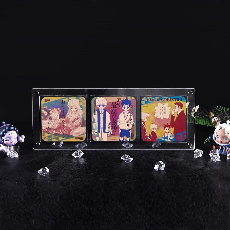 Round Square Coaster Universal Acrylic Photo Frame Gumei Storage Display Gucado Size Transparent Dustproof Storage